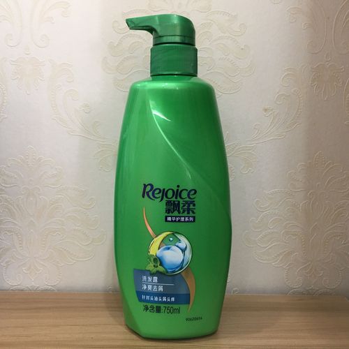 飘柔洗发水净爽去屑750ml(男士女士通用)花香调去屑洗发露