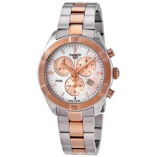 天梭tissot女款石英表|pr 100 sport chic chronograph quartz ladies