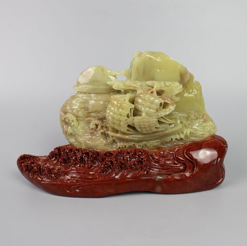 封门冻一帆风顺帆船天然青田石雕摆件玉寿山巴林昌化鸡血产地直销