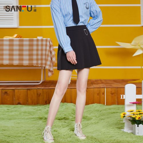 jk制服学院风少女百褶裙2021夏季女装服半身休闲日系学院减龄格子短裙