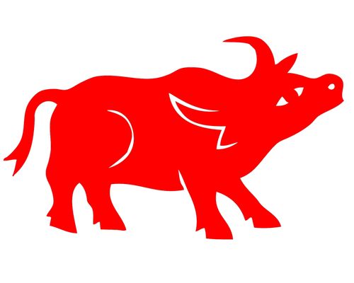 dl55牛窗花立体传统剪纸动物十二生肖春节窗花学校幼儿园镂空成品