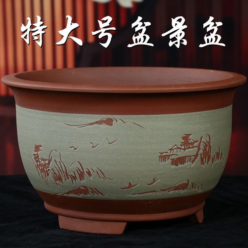 紫砂花盆特大号花盆君子兰花盆吊兰花盆阳台种菜盆绿萝盆陶瓷花盆