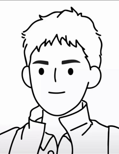 手绘头像定制简笔画情侣q版卡通ins风动漫微信约稿线条照片设计