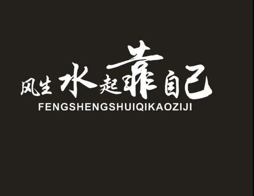 风生水起靠自己个性车身门贴创意网红励志文字汽车贴纸后档玻璃贴