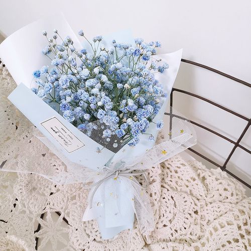 满天星干花小花束生日送人送闺蜜朋友生日毕业拍照母