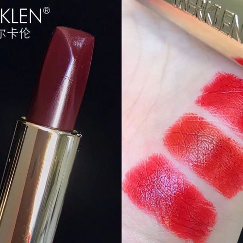 麦尔卡伦黄金小麦三色口红滋润保湿双面三色不易脱色唇膏正品