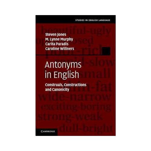 【预订】antonyms in english: construals, constructions and