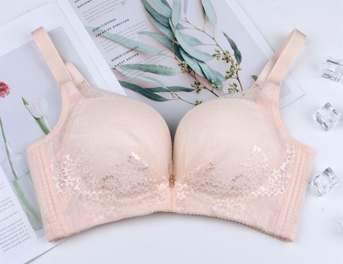 黛安芬文胸无钢圉聚拢上托侧收防下垂薄棉大码内衣女蕾丝75c-90c