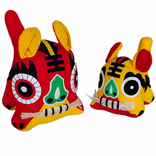 中国特色礼品民俗民间手工布老虎摆件满月宝宝周岁婴儿礼物小玩具