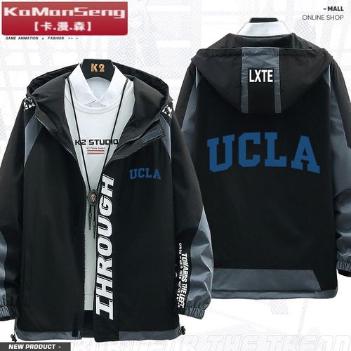 ucla美国加州大学洛杉矶分校篮球运动校服外套冬装棉衣男女青少年潮