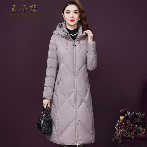 王小鸭羽绒服女冬2021年新款保暖90灰鸭绒连帽设计感加厚韩版外套