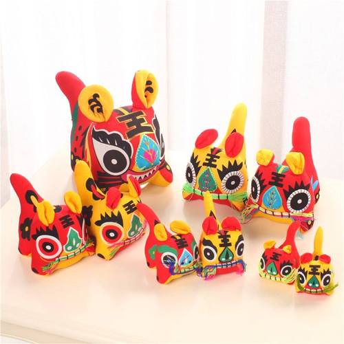 2021山j东手工布老虎纯手工制作布艺老虎传统手工布老虎