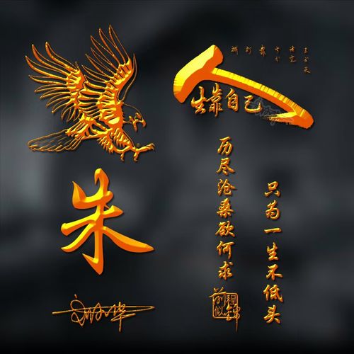 微信签名头像制作商务头像立体姓氏公司主图壁纸设计用自己名字做