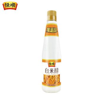 恒顺白米醋450ml 酿造白醋香醋食醋 蘸料醋 炒菜凉面调料凉拌 450ml*3
