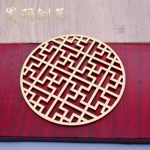 定制款装饰铜片纹路花格装饰铜片加厚黄铜铜片墙面贴花墙壁镂空花