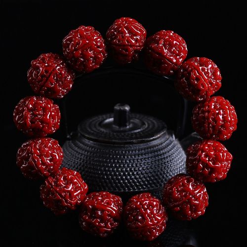 正宗尼泊尔六瓣机刷包浆大金刚菩提佛珠手串21mm包浆金刚菩提手串