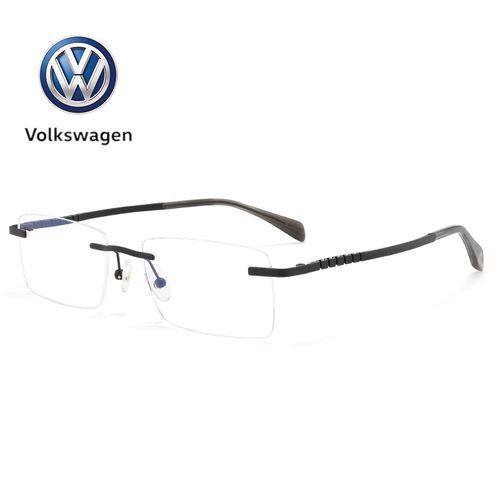 德国大众volkswagen眼镜框成品近视无框变色商务复古纯钛轻眼镜