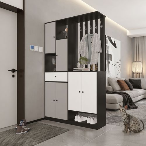 轻奢进门玄关柜鞋柜一体简约现代双面屏风客厅装饰入户门厅隔断柜