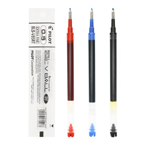 盒装套组pilot日本百乐威宝按动中性笔芯bls-vb5rt水笔替芯0.5mm