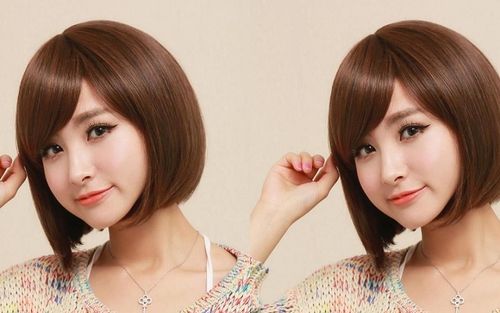 小苏妞假发 短直发bobo头蓬松沙宣学生短发短直发斜刘海梨花