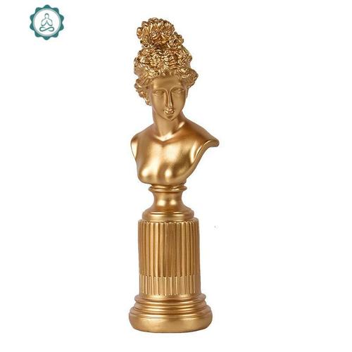 头像酒柜小摆件塑艺术品创意人物办公桌上装饰物 封后 维纳斯庄严白色