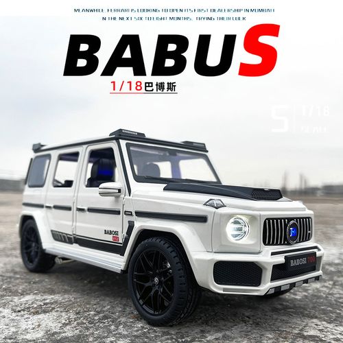 奔驰车模原厂1:18 1/18奔驰巴博斯合金属汽车模型声光回力儿童玩具车