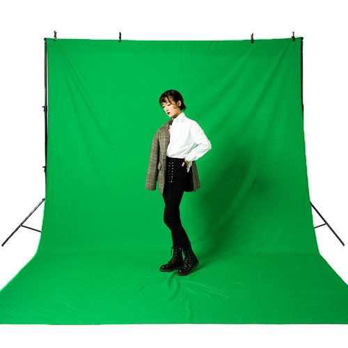 背景布架子白色影楼拍摄蓝色纯色绿幕抠像布专业影视幕布蓝幕绿色黑色