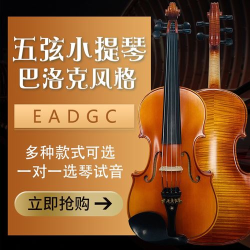 畅想五弦小提琴5弦小提琴欧料独板拼板实木小提琴巴洛克初学者