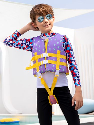 儿童救生衣户外水上公园救生马甲大浮力儿童救生服大浮力背心泳衣