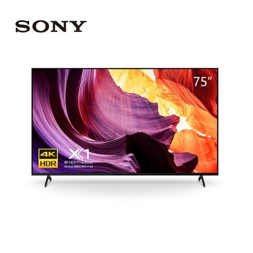 索尼(sony)kd-75x80k 75英寸 4k hdr 安卓智能液晶全面屏电视 2022年