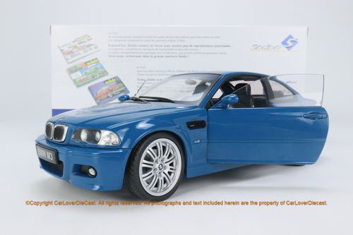 solido 1: 18 新品合金 双开门 宝马 e46 m3 仿真汽车模型 收藏品
