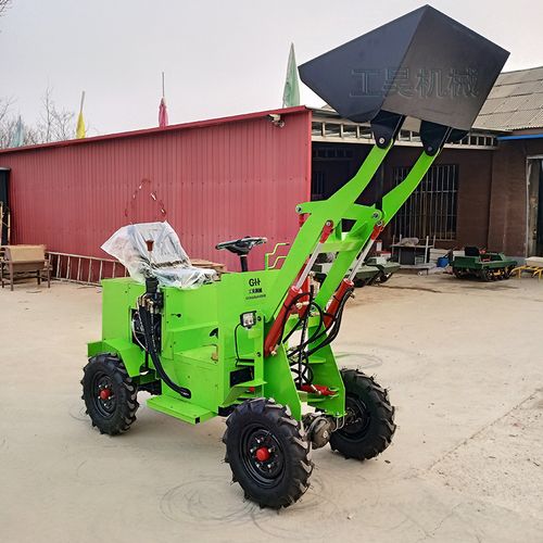 四驱小铲车小型装载机抓y草机液压助力工地养殖场推土机