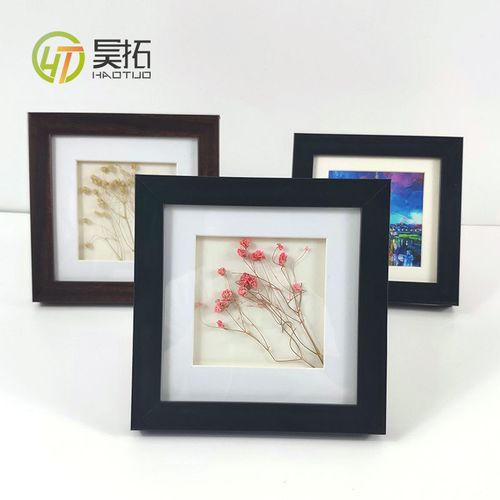 油画棒立体昊拓 中空5mm小画框 放干花手工 作品正方形画相框【4月16