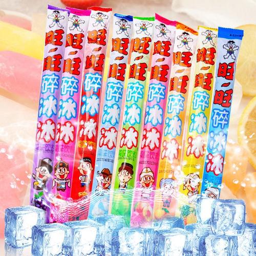 旺旺碎冰冰草莓味冰棒可乐味碎碎冰棒棒冰