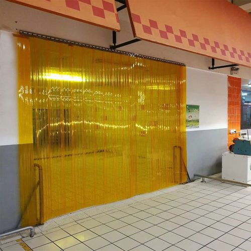 定做挂帘超市出入口加厚隔热挡空调风pvc高透明耐用塑料无味门帘