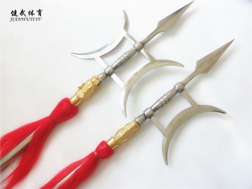 武术器材影视道具方天化戟可拆卸十八般兵器单戟未开刃 不锈钢