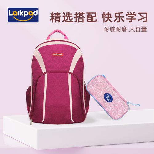 larkpad乐客派中小学生男女孩书包成人背包文具套装2件套双肩包