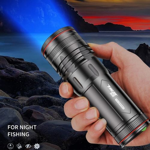 蓝白光双光源强光头灯led超亮蓝光钓鱼夜钓灯垂钓