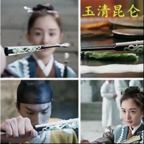 文洁三生三世十里桃花杨幂白浅同款玉清昆仑扇古风中国风女折扇子
