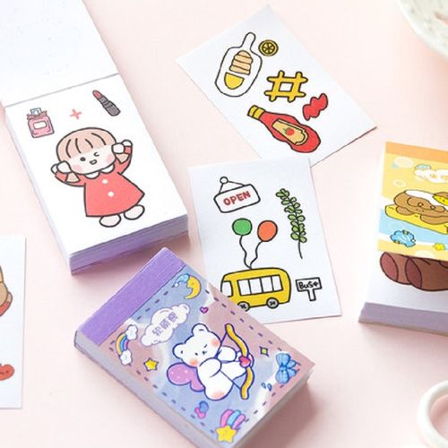 可爱手帐贴纸套装一本卡通创意少女心手账贴纸装饰小图案一套便携式