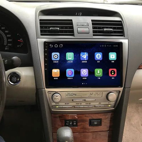 06-11款丰田经典凯美瑞中控显示大屏安卓智能导航一体机倒车影像