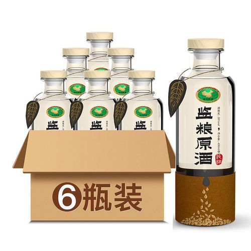 监利粮酒白酒纯粮食酒50度原酒清香型白酒整箱6瓶装特价白酒酒水
