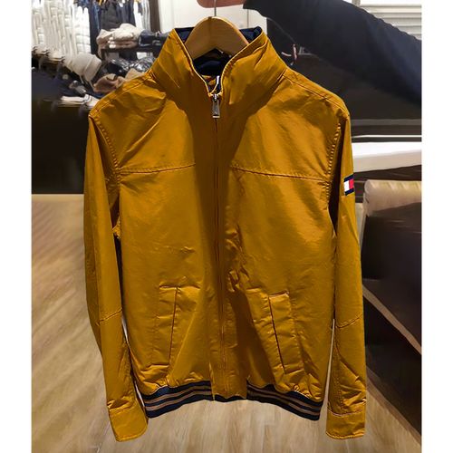 2022春新款tommy hormotu时尚休闲立领拉链夹克外套短款潮流男装