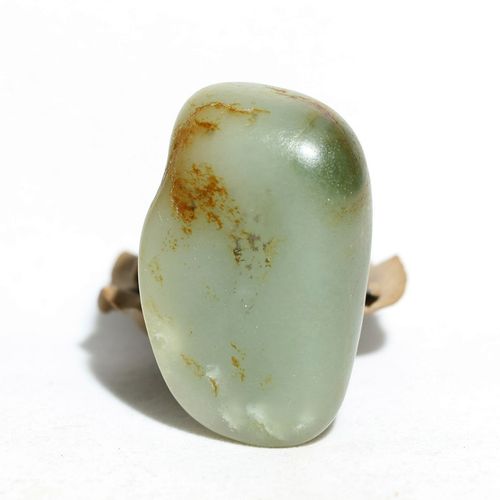 7克青玉新疆和田玉籽料原石原料天然真皮籽玉