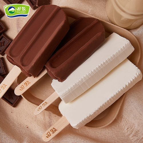 田牧冰淇淋12支巧克力牛乳冰激凌娃娃雪糕蓝莓酸奶冰棒悠致牛奶醲