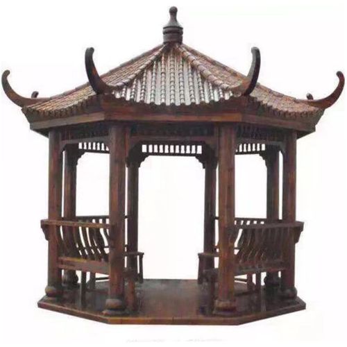 实木古建八角凉亭户外庭院别墅仿古四角防腐木花园景观六角亭子