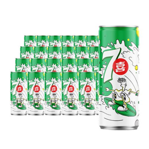 只发江浙沪皖 七喜7up/ 百事可乐/美年达 细长罐 330ml*24罐 整箱