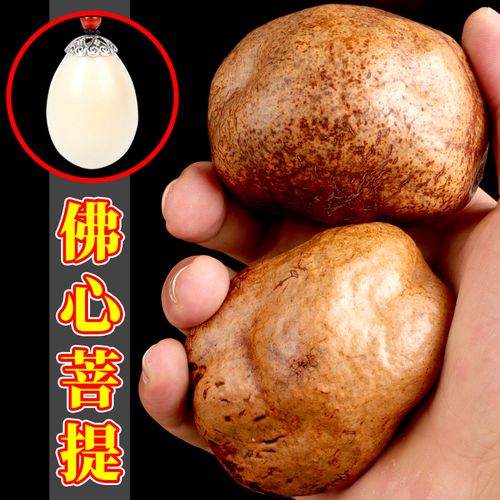 释迦菩提佛心果把玩件彩色金包玉金刚菩提原籽金镶玉文玩手把件