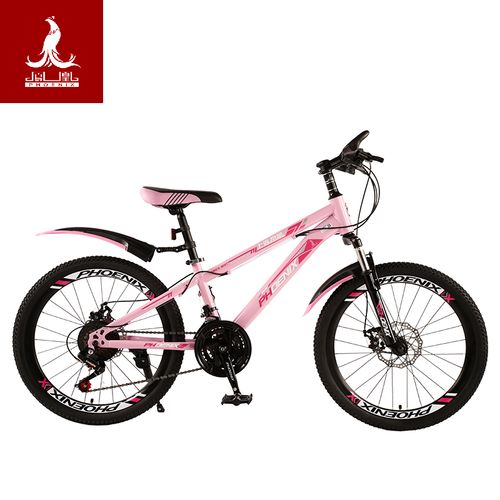 凤凰自行车青少年凤凰儿童山地自行车20/22寸镁合金一体轮变速男女