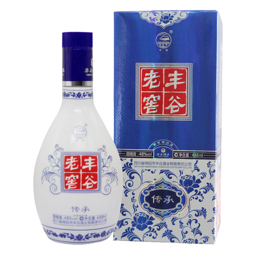 【好酒推荐】1919酒类直供48度丰谷老窖酒 浓香型白酒488ml单瓶装